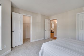 Carpeted Bedroom With Walk-In Closet